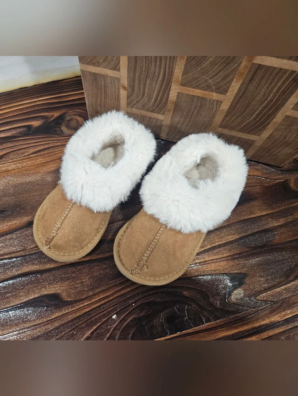 Toddler Faux Fur Slipper Winter Shoes Size 7